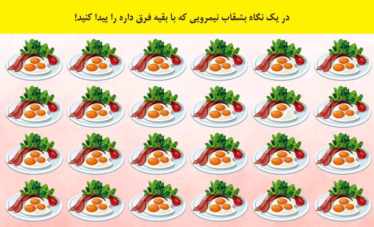 سوال تصویری با شناسایی نیمرو متفاوت