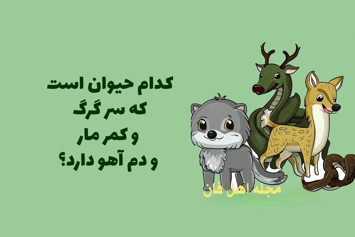 چیستان نام حیوان