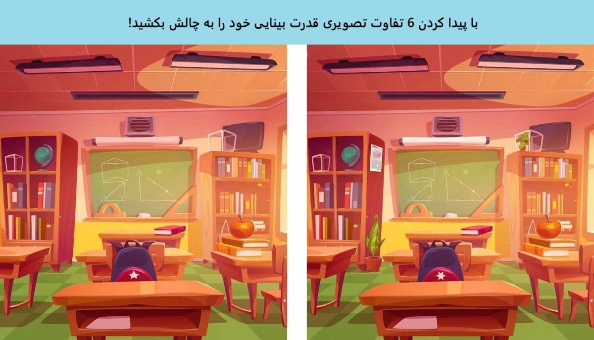 تفاوت تصویری کلاس درس