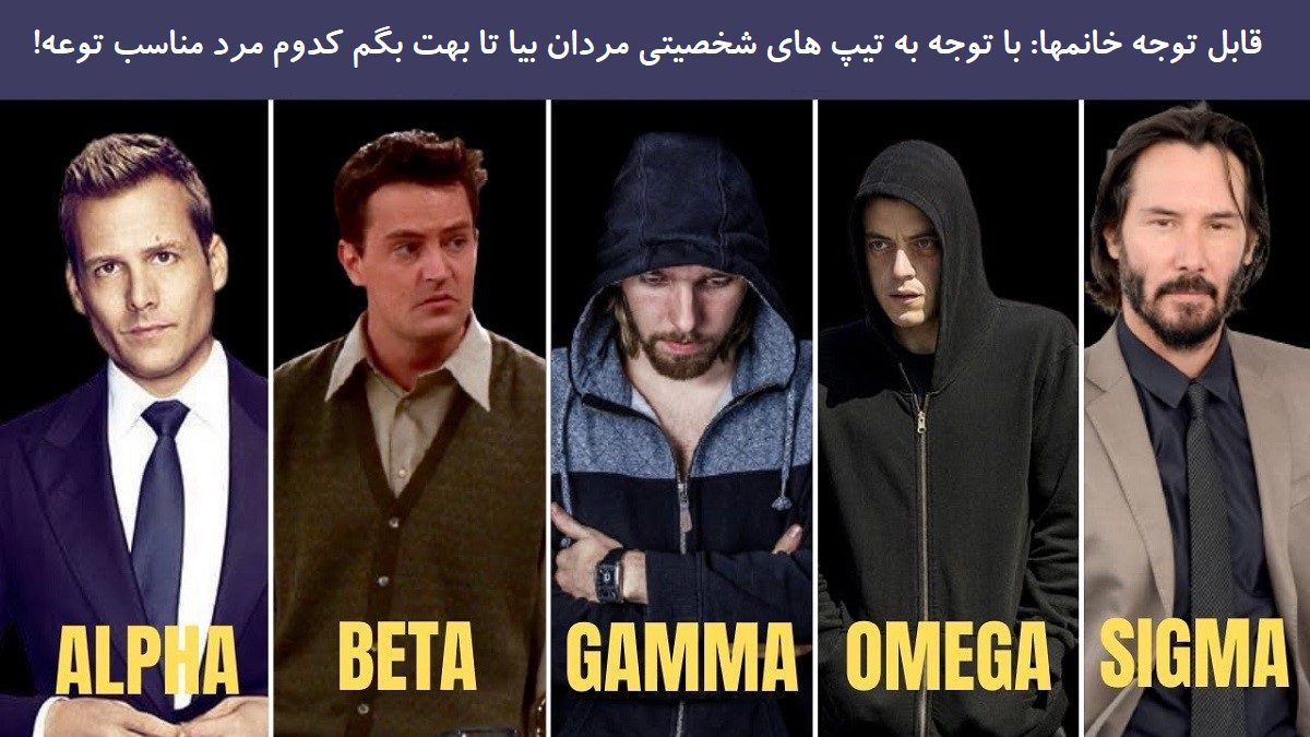 تیپ های شخصیتی مردان