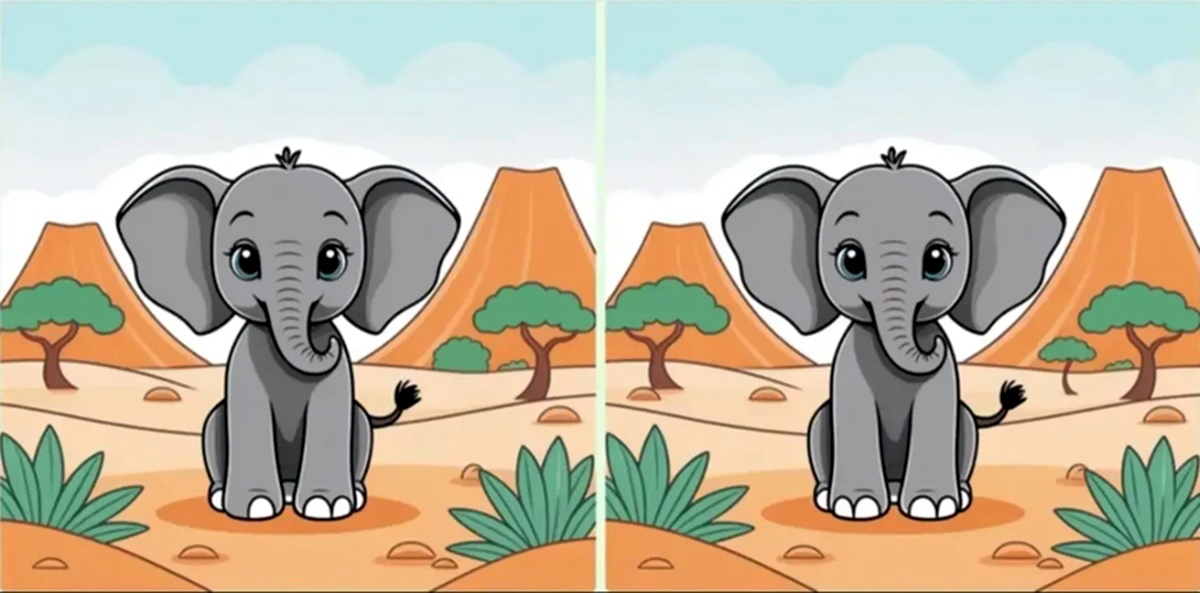 آزمون شناخت تفاوتهای تصویر فیل-1