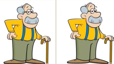 آزمون شناخت تفاوتهای تصویر پیرمرد
