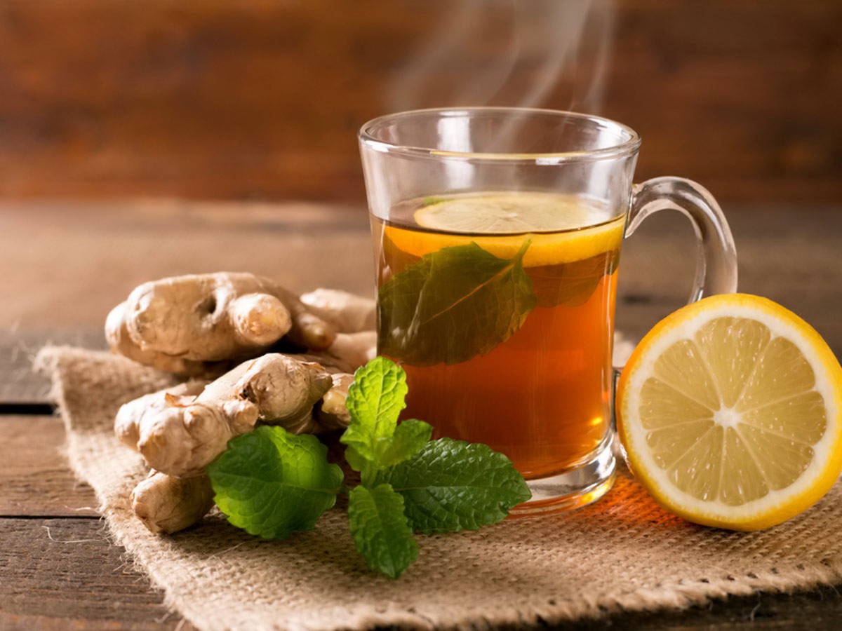 چربی سوزی شکم و پهلوها-چای سبز و زنجبیل