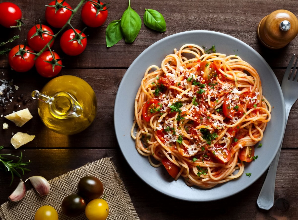 غذای ایتالیایی خوشمزه-اسپاگتی
