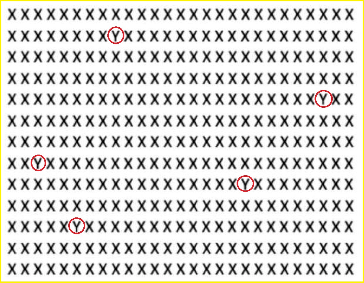 آزمون تصویری با یافتن حروف Y-2