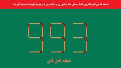 تست هوش با شناسایی کوچکترین عدد