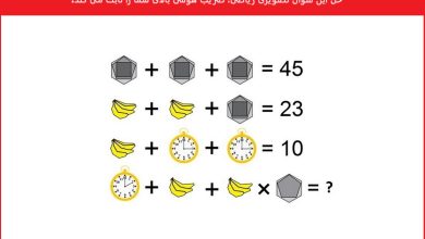 تست هوش با سوال ریاضی جذاب