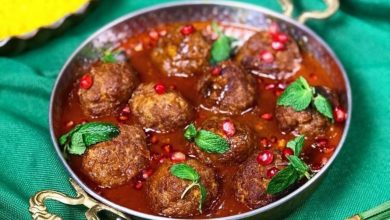 طرز تهیه کوفته انار و گردوی مجلسی ؛ غذای مخصوص شب یلدا + فوت و فن