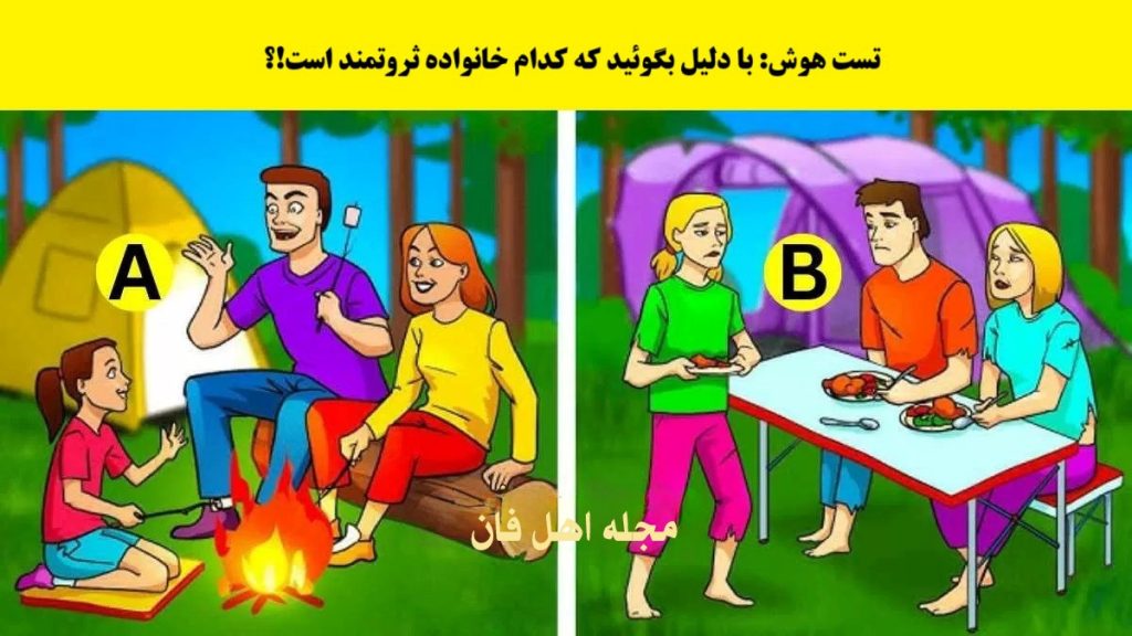 تست هوش با شناسایی خانواده ثروتمند-1