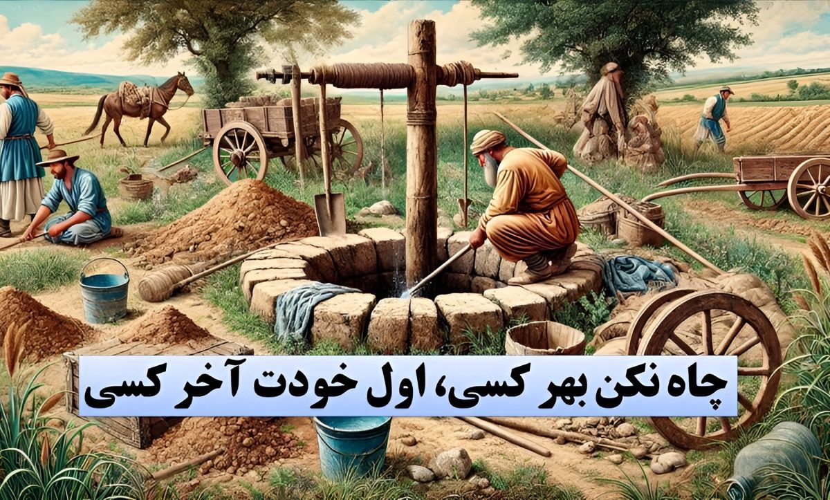 چاه نکن بهر کسی اول خودت آخر کسی