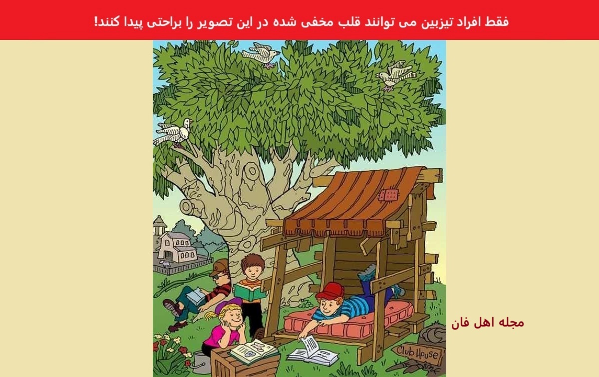 آزمون تمرکز شناسایی قلب گمشده در پارک