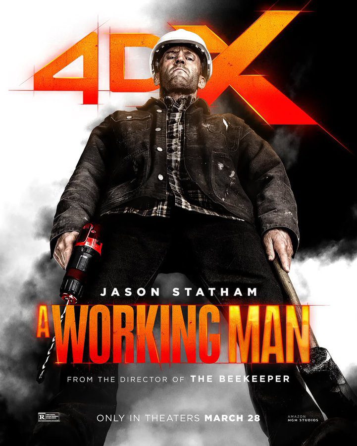 new poster for david ayers a working man a new action thriller starring jason statham written by sylvester stallone فیلم a working man