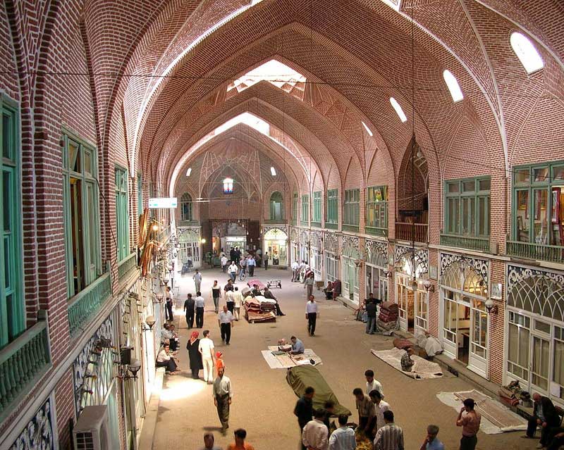 بازار بزرگ تبریز؛ منبع عکس: itto.org؛ عکاس: نامشخص