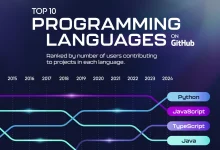 رتبه‌بندی محبوب‌ترین زبان‌های برنامه‌نویسی جهان از سال ۲۰۱۴ تا ۲۰۲۴ + اینفوگرافی