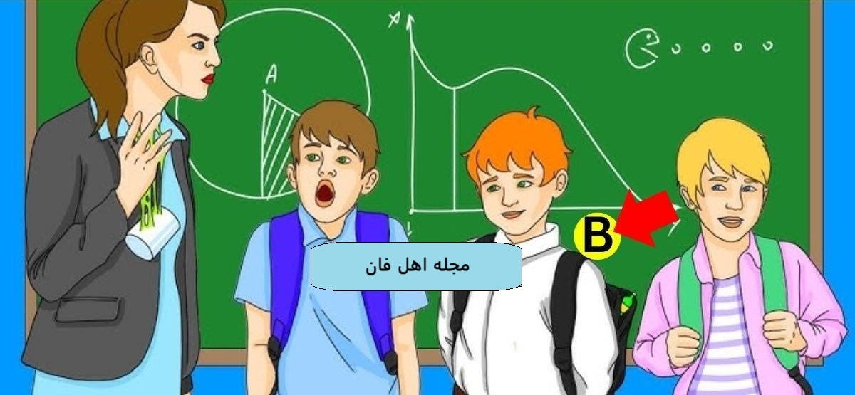 آزمون با شناسایی دانش آموز شوخ-2
