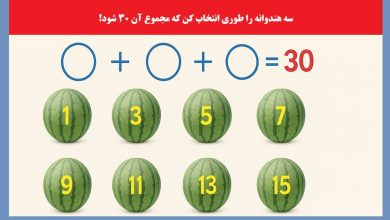معمای هوش با وزن هندوانه