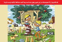 تست بینایی یافتن یک تکه پیتزا